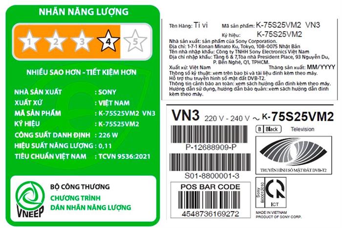 Google Tivi Sony BRAVIA 2 II 4K 75 inch K-75S25VM2 [75S25]